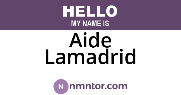 Aide Lamadrid