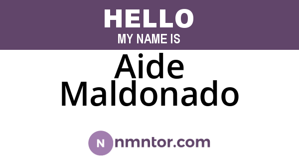 Aide Maldonado