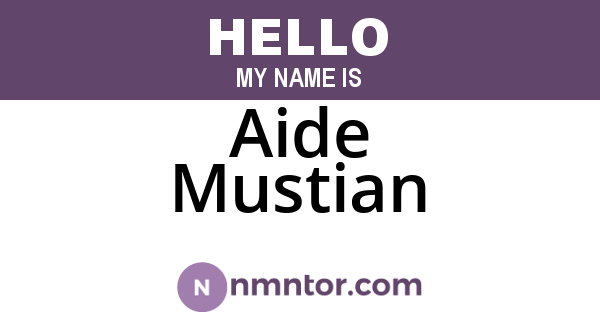 Aide Mustian