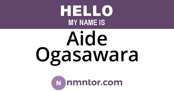 Aide Ogasawara