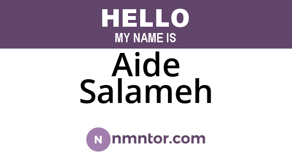 Aide Salameh