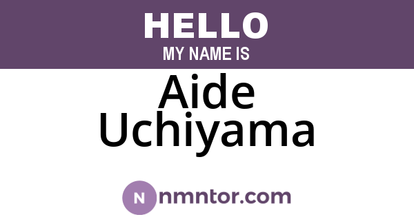 Aide Uchiyama