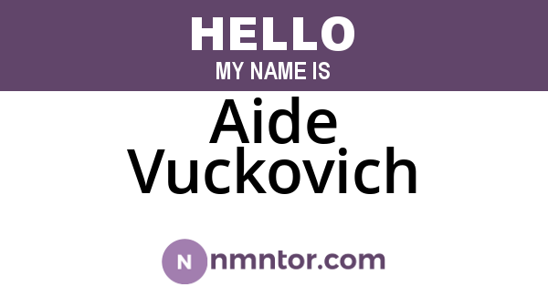 Aide Vuckovich