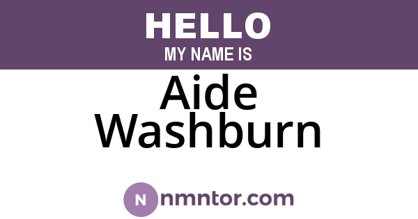 Aide Washburn