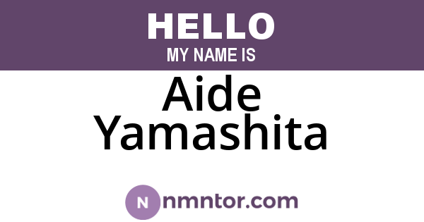 Aide Yamashita