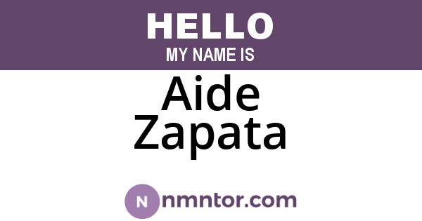 Aide Zapata
