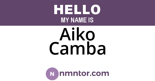 Aiko Camba