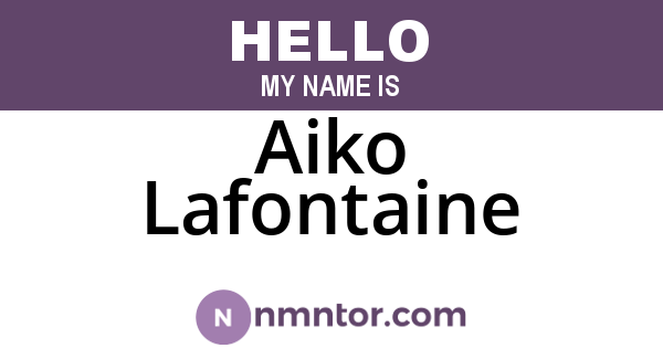 Aiko Lafontaine