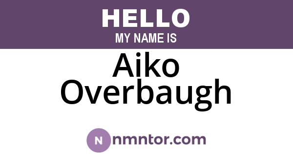Aiko Overbaugh