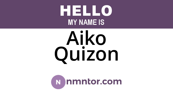 Aiko Quizon
