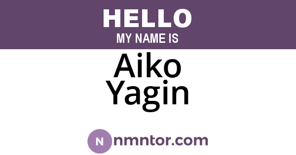 Aiko Yagin