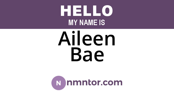 Aileen Bae