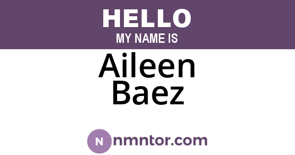 Aileen Baez