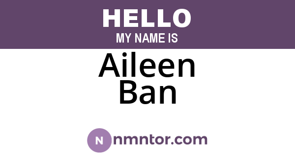 Aileen Ban