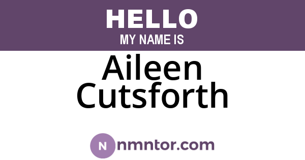 Aileen Cutsforth