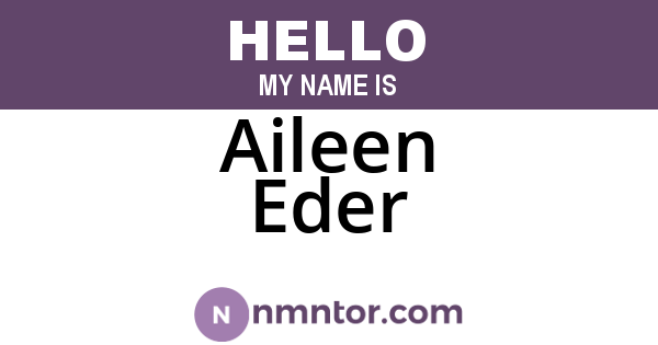 Aileen Eder