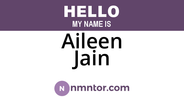 Aileen Jain
