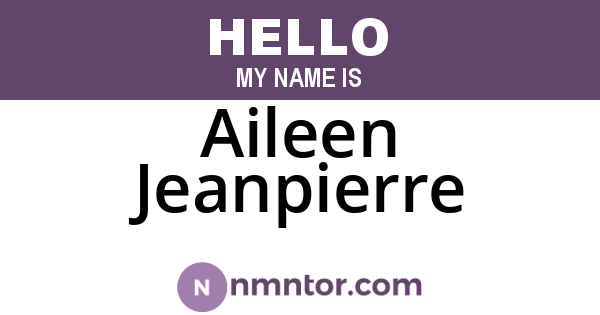 Aileen Jeanpierre