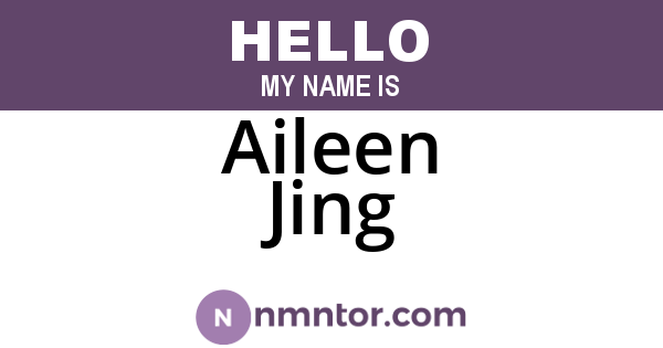 Aileen Jing