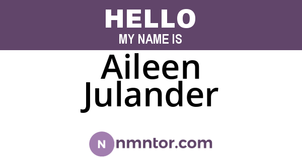 Aileen Julander