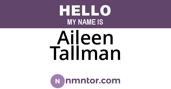 Aileen Tallman