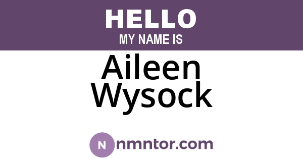 Aileen Wysock