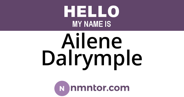 Ailene Dalrymple