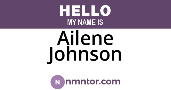 Ailene Johnson