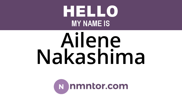 Ailene Nakashima