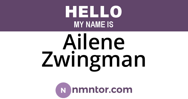Ailene Zwingman