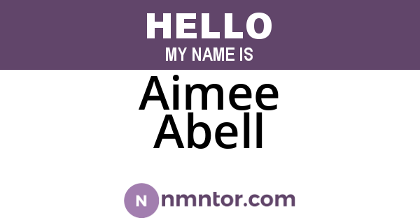 Aimee Abell