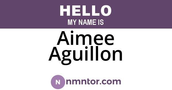 Aimee Aguillon