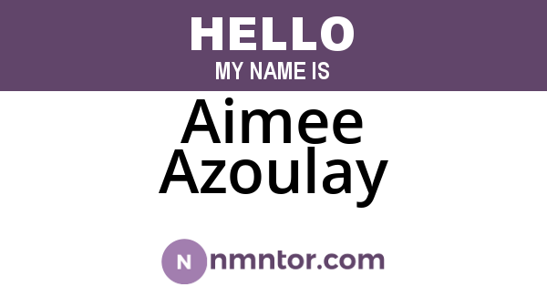 Aimee Azoulay
