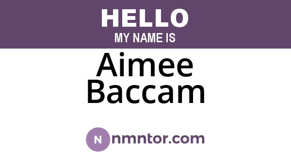 Aimee Baccam