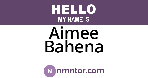 Aimee Bahena