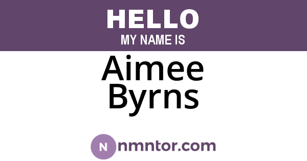 Aimee Byrns