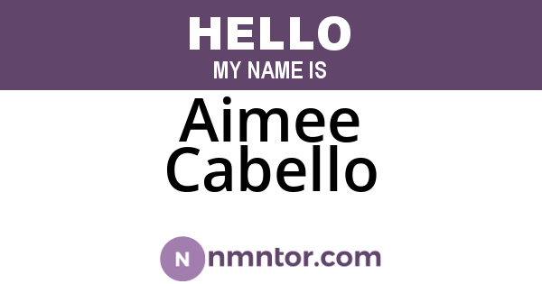 Aimee Cabello