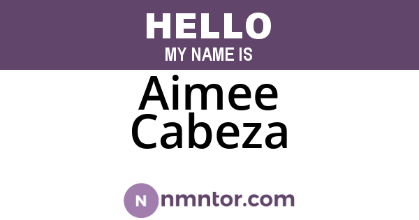 Aimee Cabeza