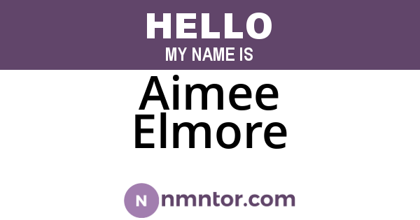 Aimee Elmore