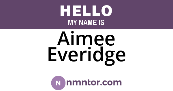 Aimee Everidge