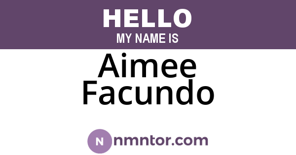 Aimee Facundo