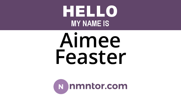Aimee Feaster
