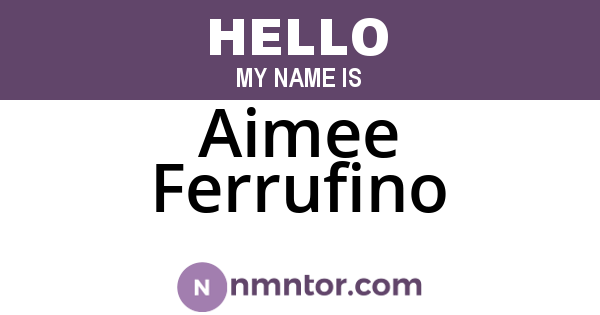Aimee Ferrufino