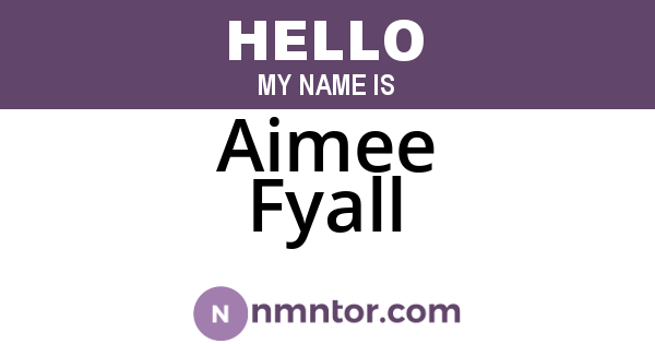 Aimee Fyall