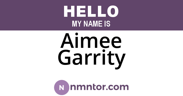 Aimee Garrity
