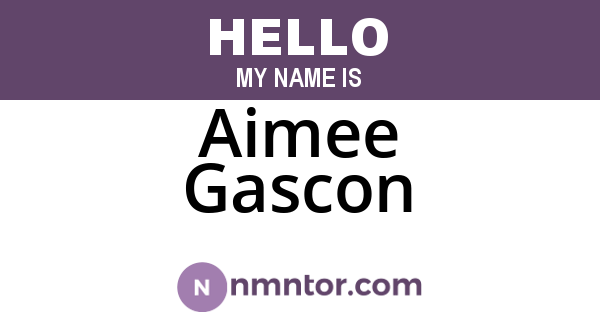 Aimee Gascon