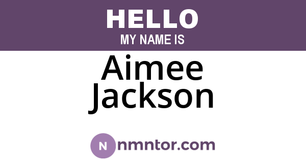 Aimee Jackson