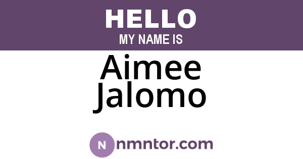 Aimee Jalomo