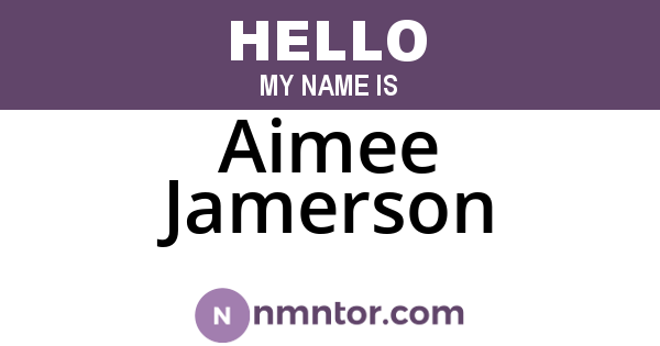 Aimee Jamerson