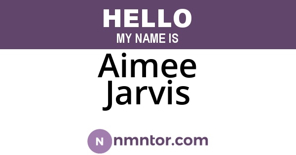 Aimee Jarvis